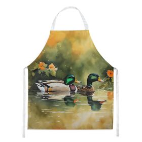 Mallard Apron Cooking Kitchen Server Baking Crafts Gardening for Adult Women Men, Unisex, Large, Multicolor