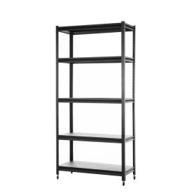 Storage shelves with 5 adjustable levels, garage storage shelves, heavy-duty metal shelves, practical shelf units